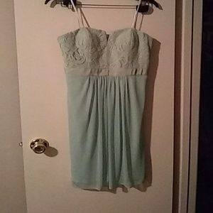 Green cocktail dress